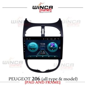مانیتور وینکا اندروید فابریک پژو ۲۰۶ مدل S400 پلاس